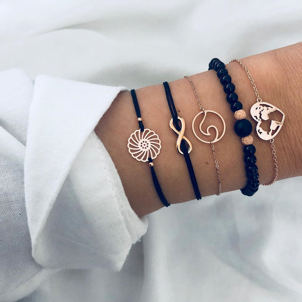 Charm Bohemian Bracelet & Bangle Set