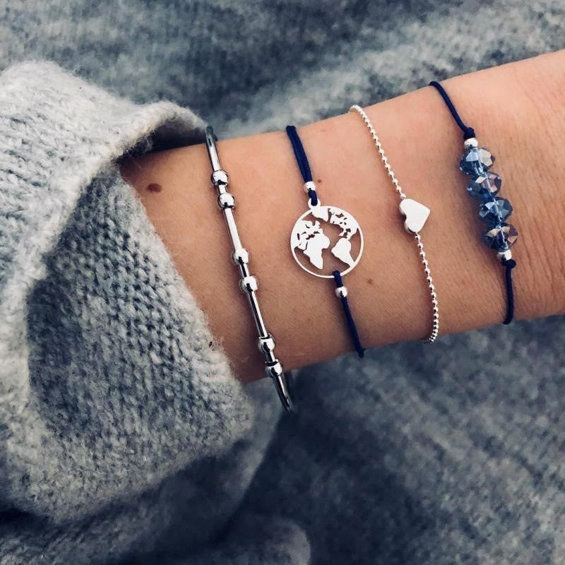 Charm Bohemian Bracelet & Bangle Set