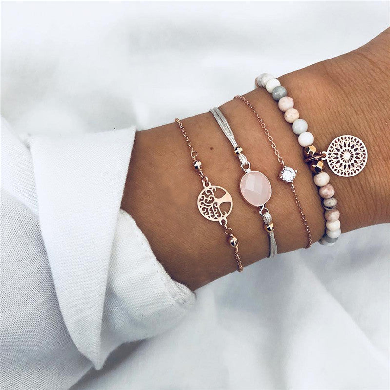 Charm Bohemian Bracelet & Bangle Set