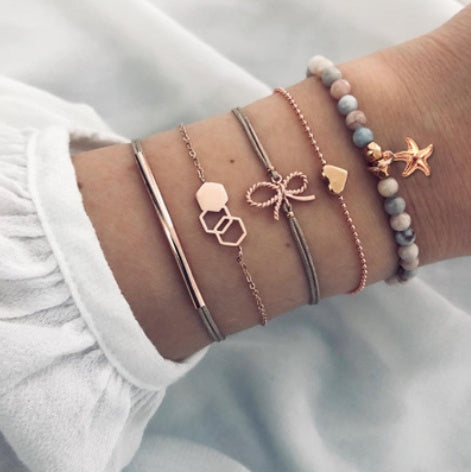 Charm Bohemian Bracelet & Bangle Set