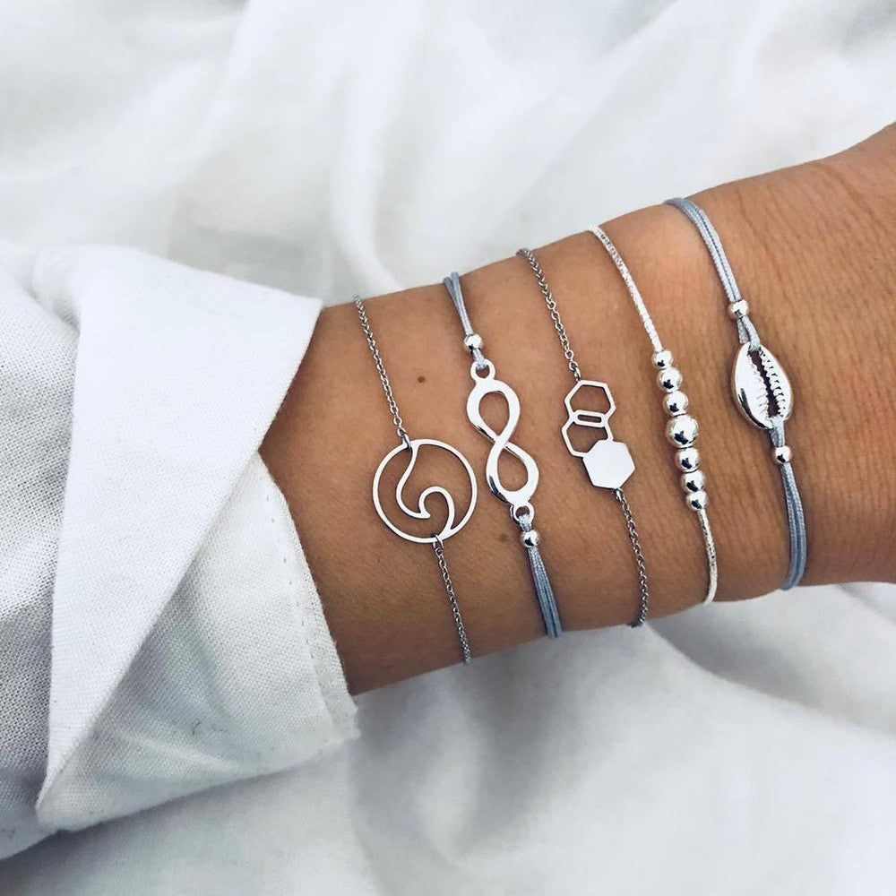 Charm Bohemian Bracelet & Bangle Set