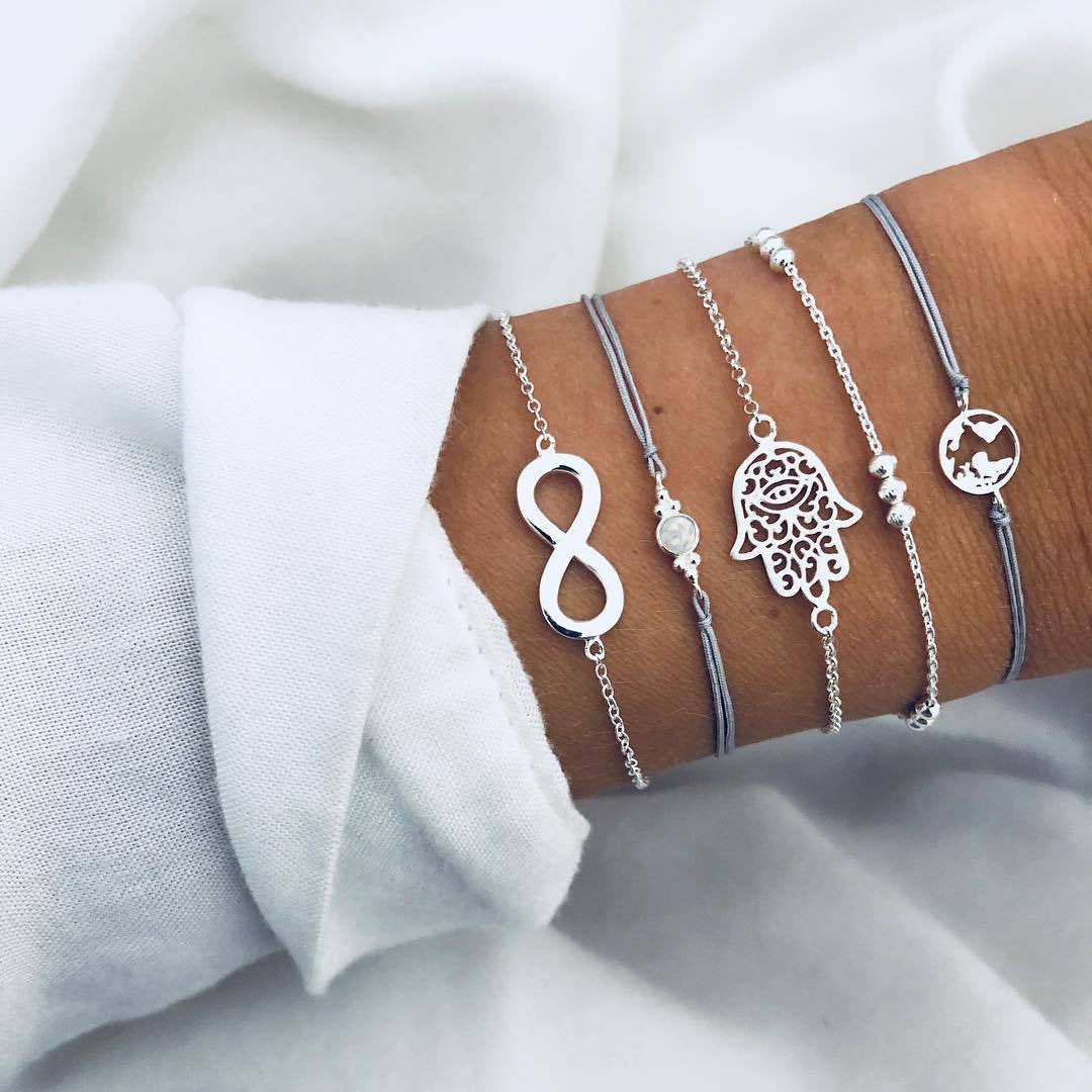 Charm Bohemian Bracelet & Bangle Set