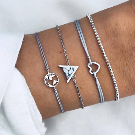 Charm Bohemian Bracelet & Bangle Set