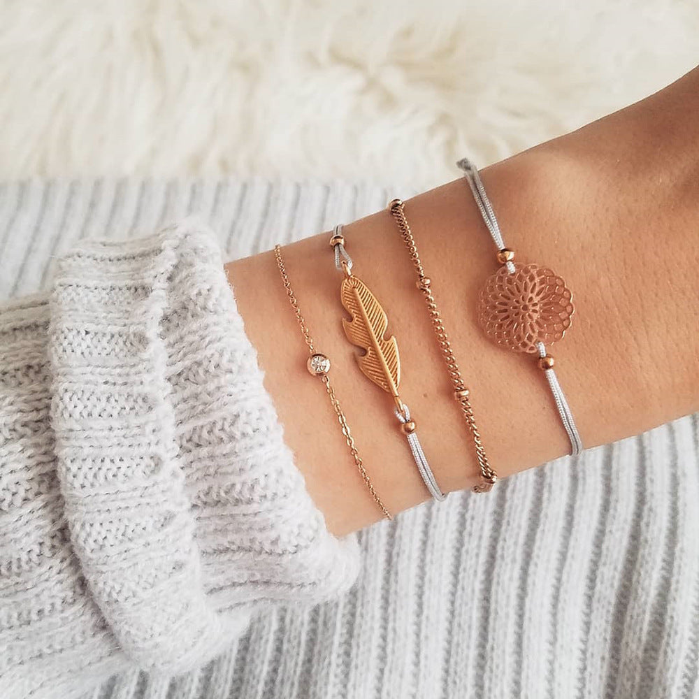 Charm Bohemian Bracelet & Bangle Set