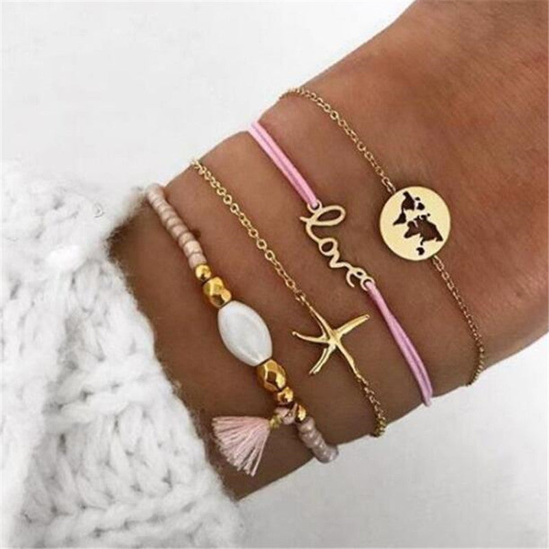 Charm Bohemian Bracelet & Bangle Set