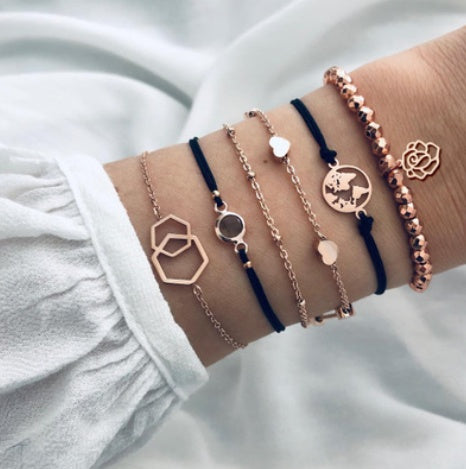 Charm Bohemian Bracelet & Bangle Set