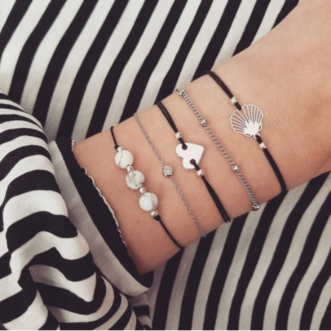 Charm Bohemian Bracelet & Bangle Set